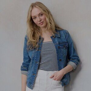 100% Cotton Petite Women's Denim Jacket by LC Conrad